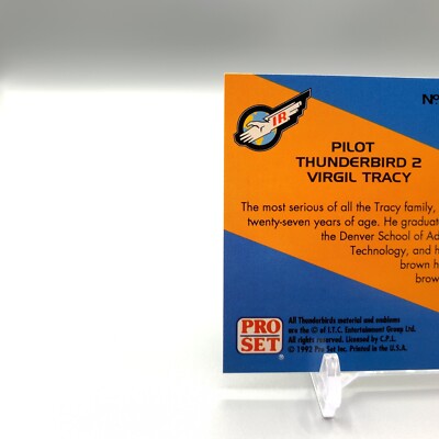 Pilot Thunderbird 2 Thunderbirds Trading Pro Set Card No.020