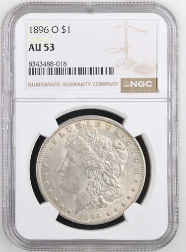 1896-O Morgan Dollar NGC Certified AU53