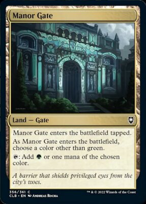 4x Manor Gate - NM - CML2 Battle for Baldur's Gate
