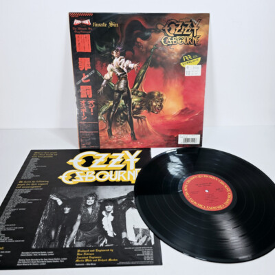 THE ULTIMATE SIN OZZY OSBOURNE 28AP 3145 Vinyl OBI JAPAN LP