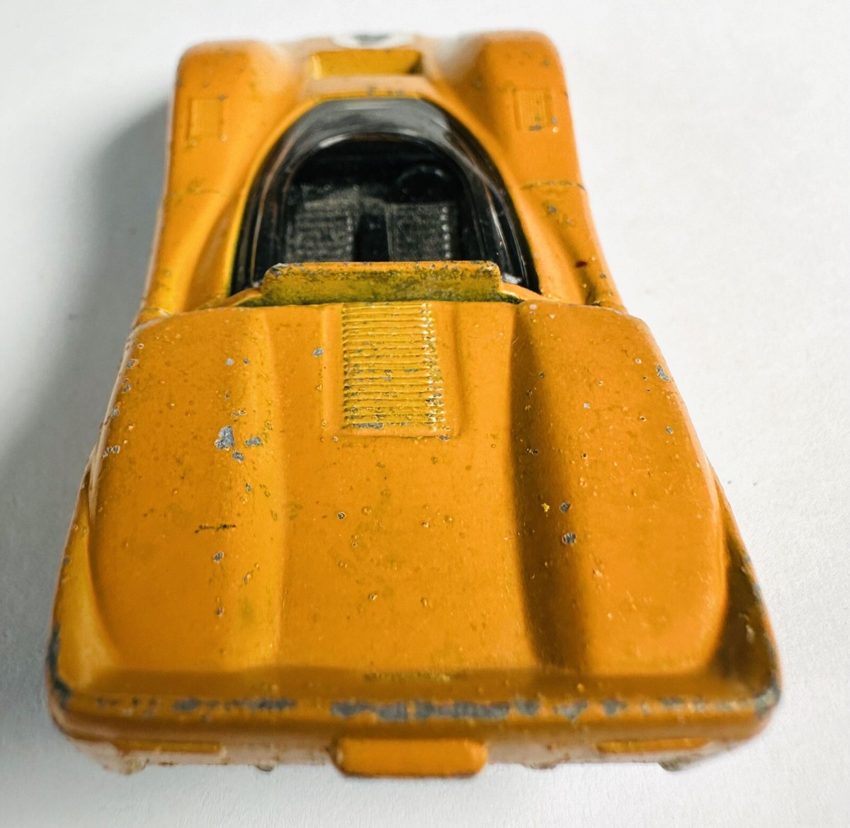 1968 Hot Wheels McLaren M6A Orange/yellow Enamel Grand Prix