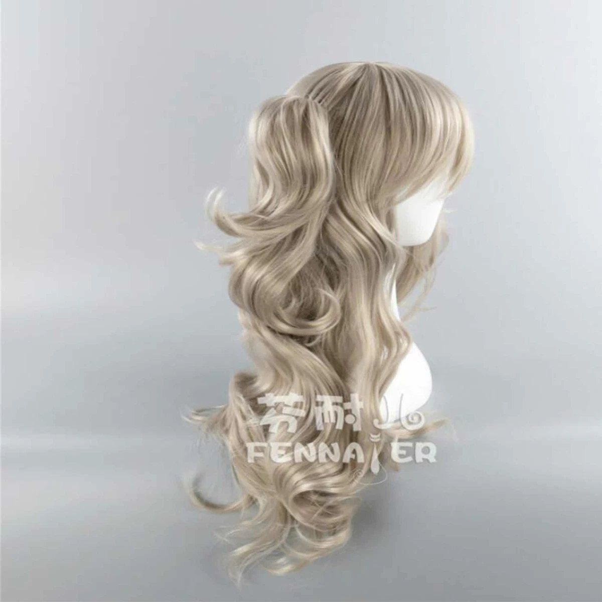 Long grey cosplay clearance wig