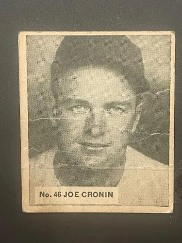 1936 WORLD WIDE GUM #46 RARE JOE CRONIN BOSTON RED SOX