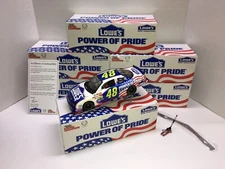  JIMMIE JOHNSON 2002 #48 LOWES EMPLOYEE SPECIAL POWER OF PRIDE 1/24 ROOKIE NIB