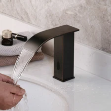  Automatic Sensor Hands Touchless Bathroom Faucet Basin Sink Waterfall Mixer Tap