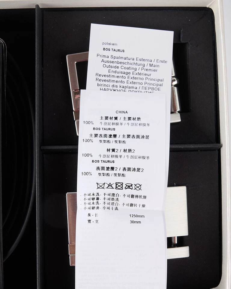 EMPORIO ARMANI Hombre Doble Hebilla - Reversible Azul y Negro Y4S498 YLP4E Foto 2 de 4