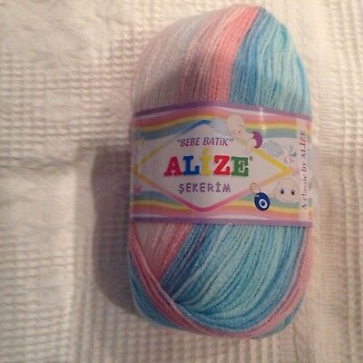 Batik Design Cotton Club ALIZE BURKUM /"Cotton Gold/" 100gm Ball Yarn