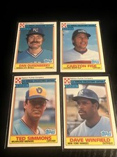 4—-1984 Topps Ralston Purina Set 1st Annual Collectors Edition Baseball Card.