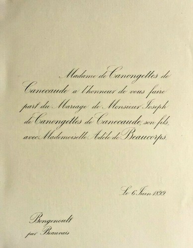 Famille De Canongettes De Canecaude