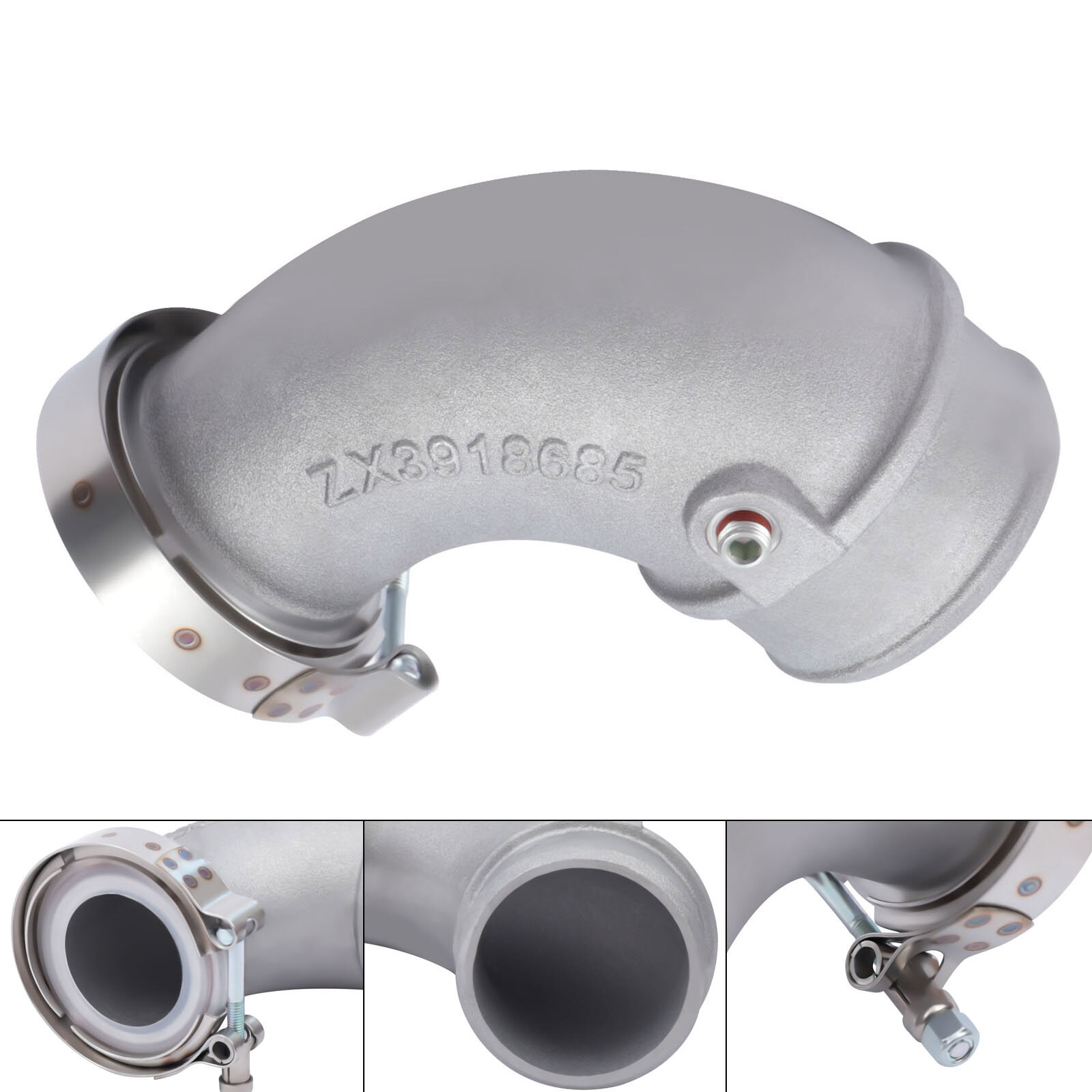 90° Turbo Air Transfer Pipe Intake Elbow Fit For Cummins Holset HX35