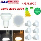 4-12PCS DownLight Spot Light Ultra Bright GU10 LED Globe Bulb eam Bulk Lamp 220V