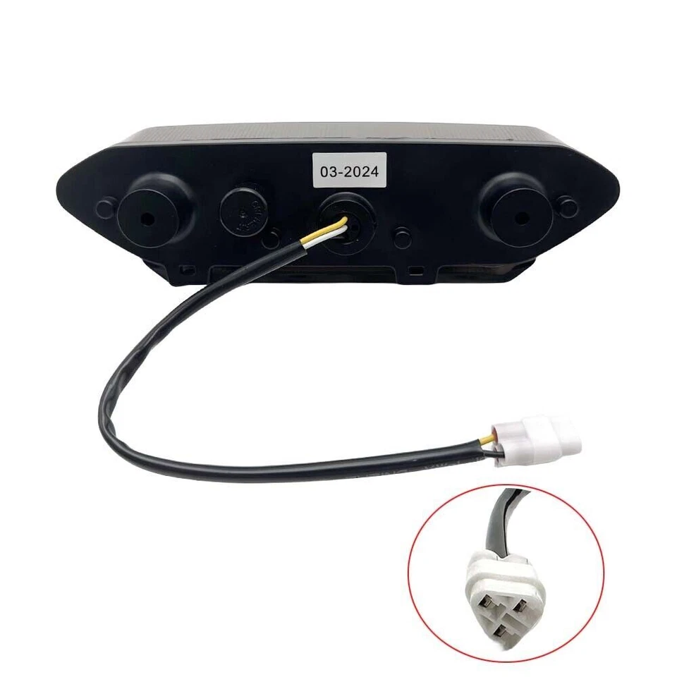 Luces traseras de freno LED traseras Emark Smoke para Yamaha Stryker XVS 1300 2011-2017 Foto 4 de 4