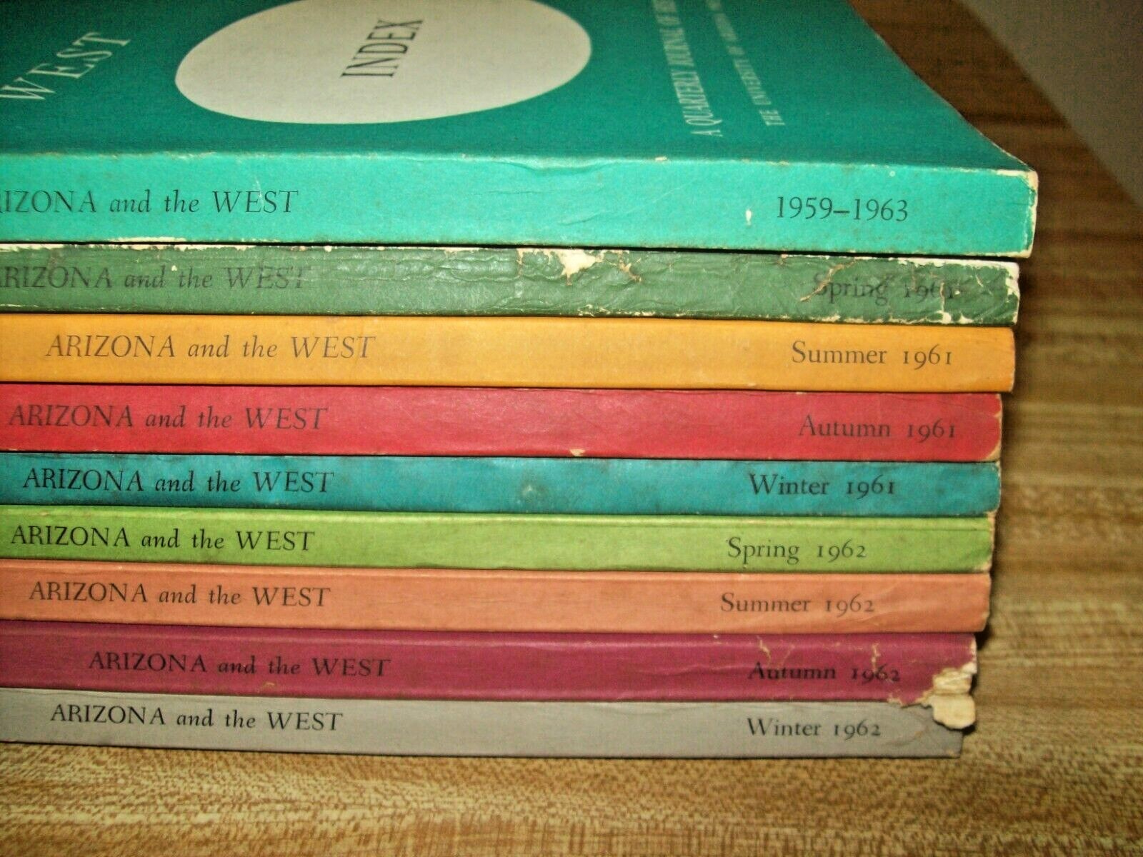 9 Books ARIZONA & the WEST A Quarterly Journal of History 1961 & 1962