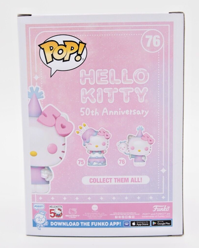 Funko POP! HELLO KITTY WITH BALLOON 50th Anniversary Vinyl Figure Pearl LTD #76 - Picture 7 of 10
