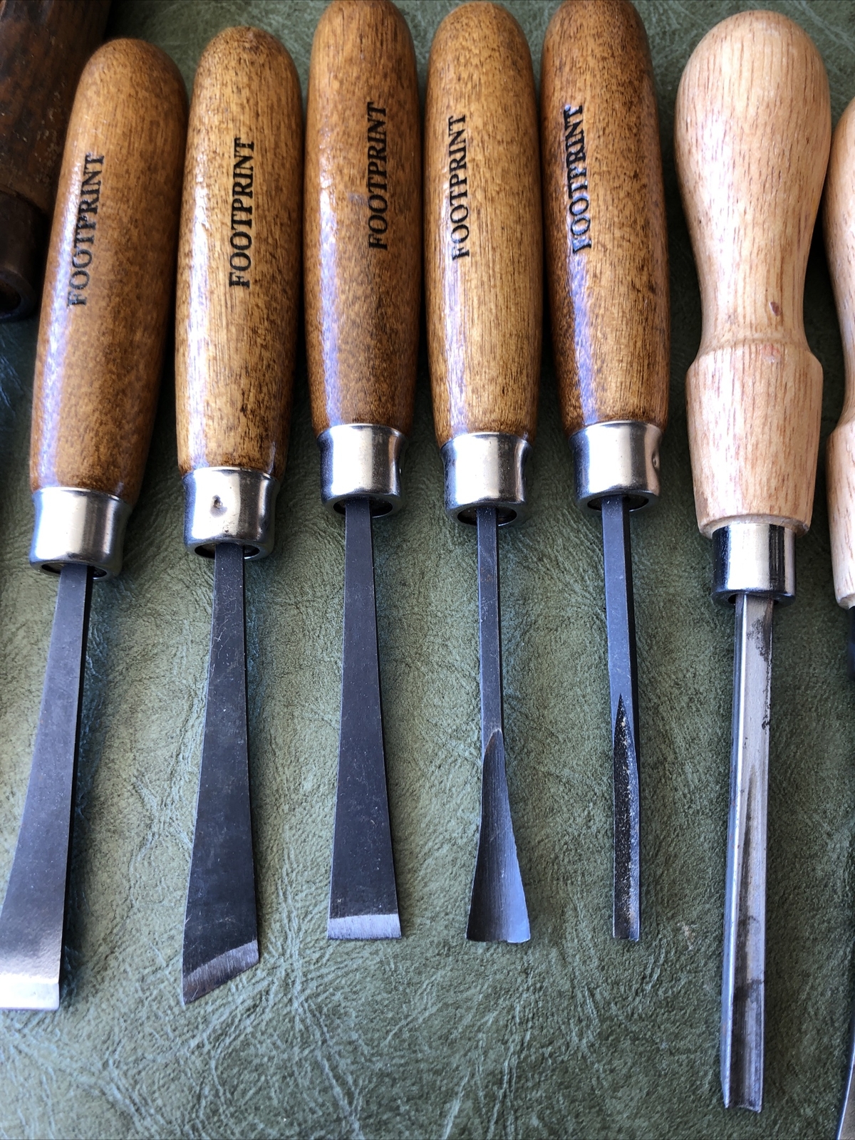 Vintage Woodworking Carpentry Chisels , Footprint, England, Japan