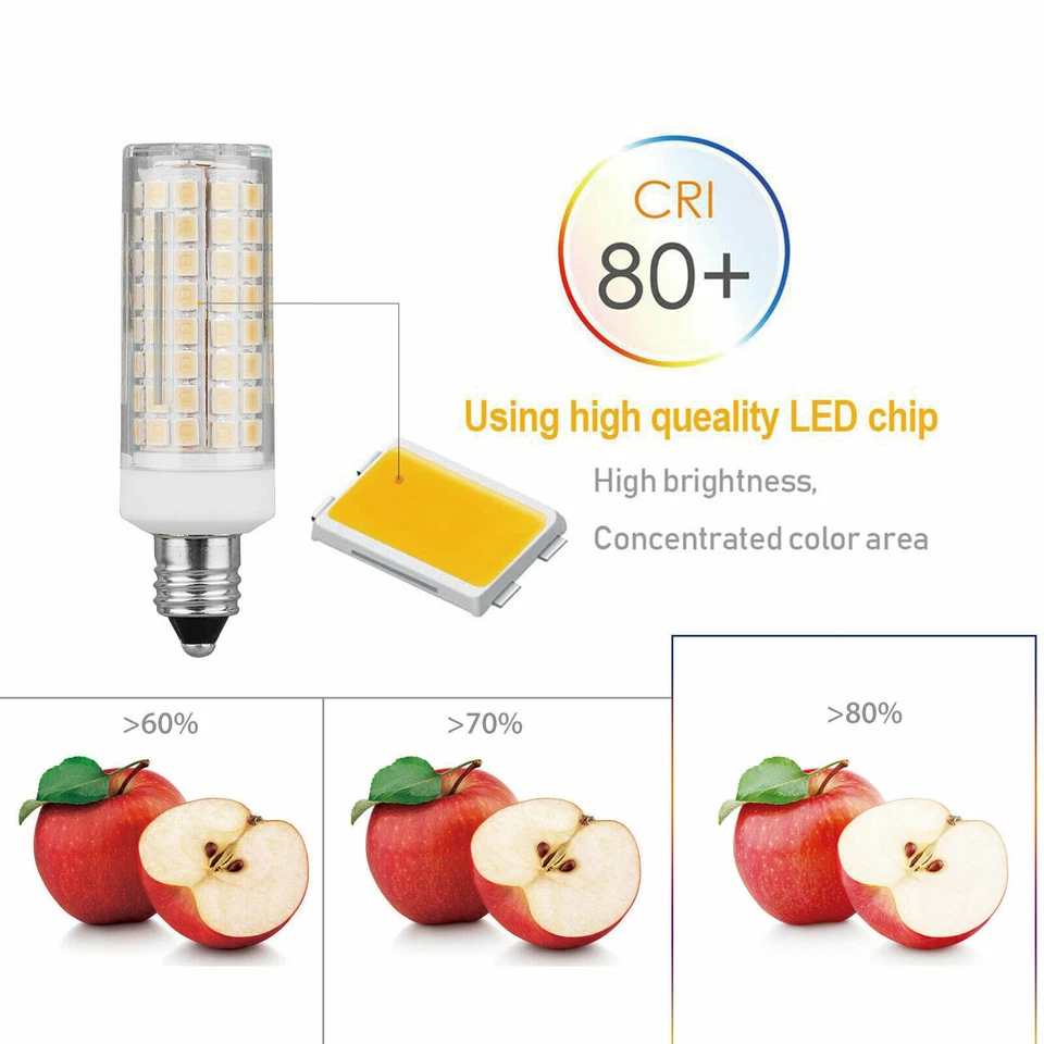 Dimmable 12w Led Corn Light Bulb E11 3000k 110v Lamps 2835smd Bulbs G4 Mini E12 - Image 4 of 4