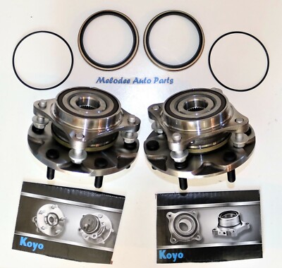 2 Front Wheel Hub W/OEM KOYO Japanese Bearing Assembly Set for Toyota Tacoma 4X4