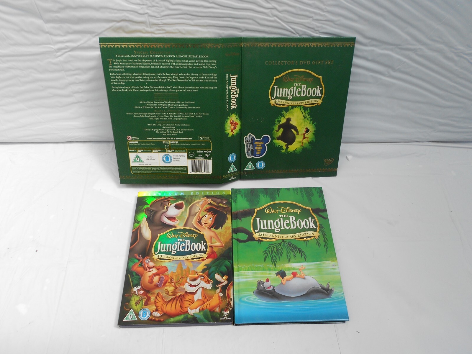 WALT DISNEY 40TH ANNIVERSARY EDITION COLLECTOR,S DVD GIFT SET THE JUNGLE BOOK