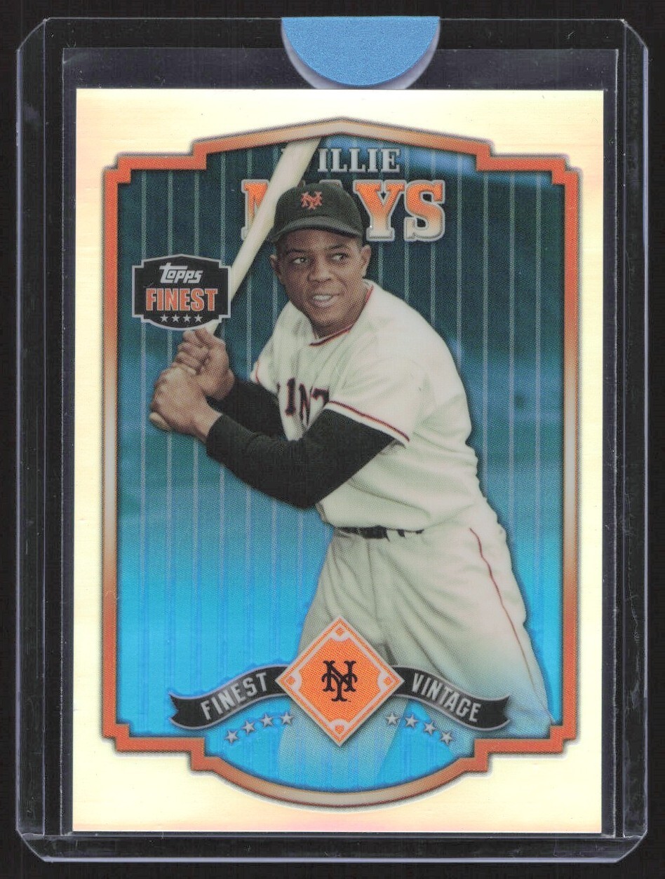 2014 FINEST VINTAGE REFRACTORS WILLIE MAYS NEW YORK GIANTS #FV-WM