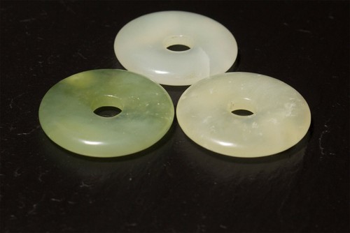 Edelstein Donuts A-L 20 30 40 50 mm für Lederband Kette Pi Scheibe Steinschatz - Bild 209 von 273