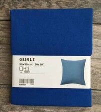 IKEA GURLI BLUE Cushion Cover w/ Zipper 20 x 20"  50 x 50 cm  - NEW