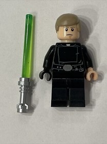 Lego Star Wars Minifigure Jedi Master Luke Skywalker Lightsaber 75093 75159!