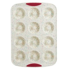 Silicone Donut Pan 12 Cavity Nonstick Baking Mold Oven Microwave Dishwasher Safe