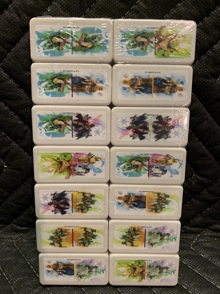 NEW Star Wars Domino Set in Collectible Metal Tin by Cardinal Games Open Box - Image 4 of 4