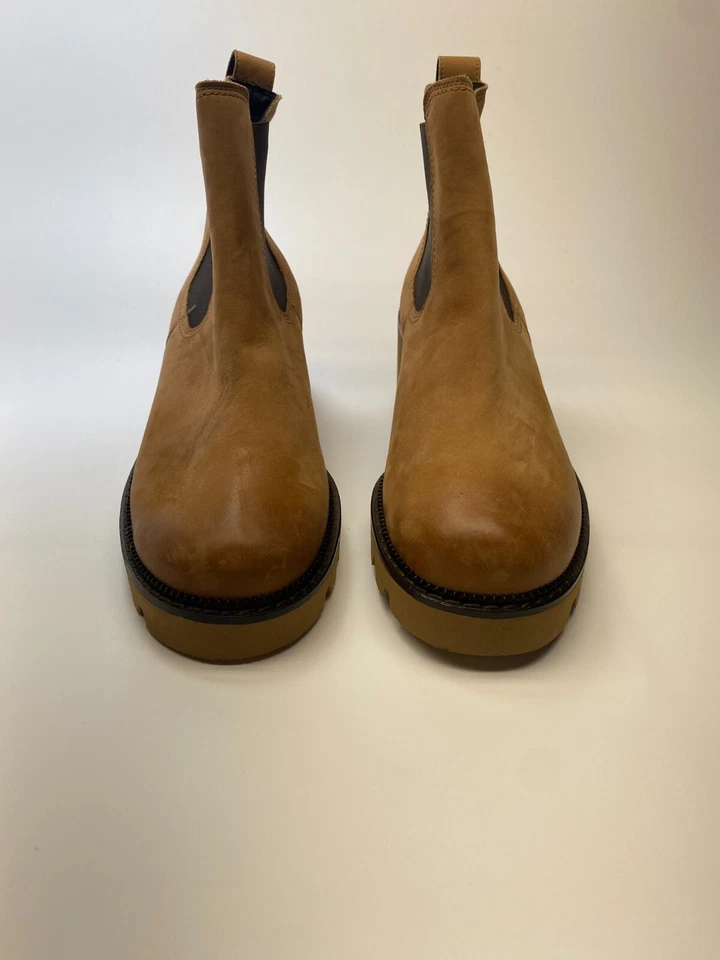 Paul Green Mujer Shasta Chelsea Bota Botín Sahara Cuero Tostado Talla 7 Foto 3 de 4