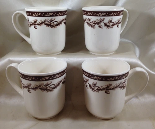 Williams Sonoma Plymouth Josiah Wedgwood Coffee Mugs Set of 4