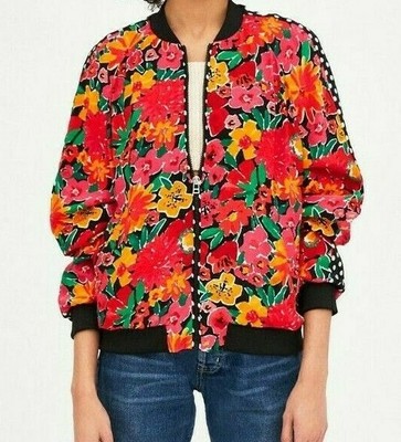 zara floral bomber