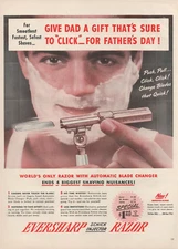 1948 Schick Injector Eversharp Razor Father's Day Give Dad A Gift Vtg Print Ad