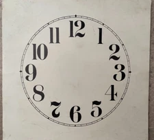 Vintage Paper Clock Dial 6"
