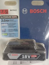Bosch Genuine OEM 18 Volt 2.0Ah Lithium Ion Slim Battery, 2607336875X