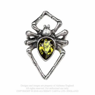Gothic Ring Batcave Spinne Spider Gotik Venom Vogelspinne ALCHEMY R222