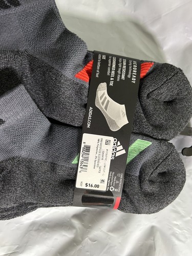 ADIDAS Boys Socks Low Cut Cushioned Aeroready 6 Pack Youth Shoe Size 3Y-9Y - Picture 3 of 4