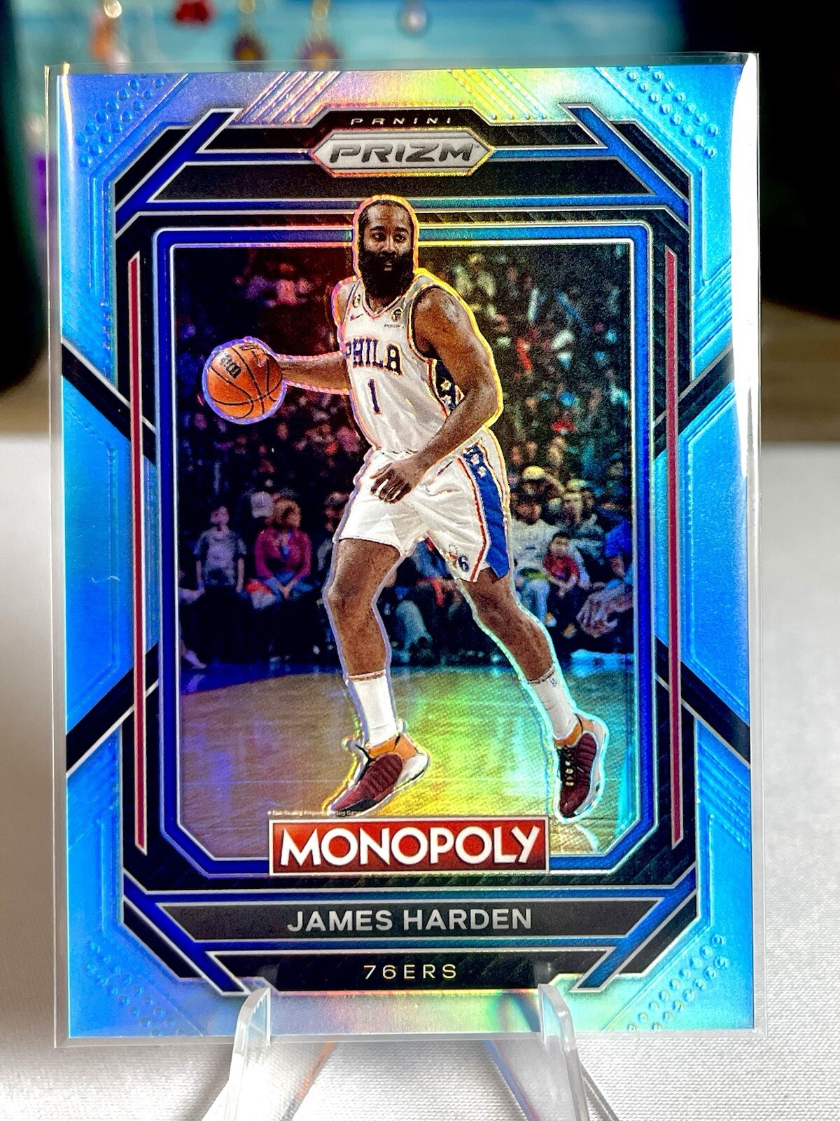 2022-23 Panini Prizm Monopoly - Light Blue Prizm #68 James Harden /199