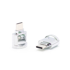 2xPortable TF Card Reader Mobile Phone OTG Adapter Type-C Zinc Alloy Card Reader