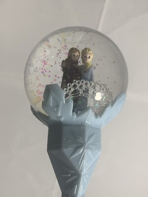 FROZEN 2 SCEPTER Snow Globe Wand Plays Into The Unknown W