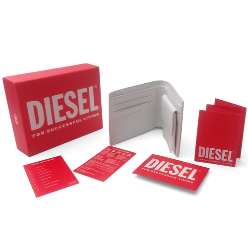 Diesel HISSU PRO HIRESH S X08433 Men's White Bifold Wallet (0221) - Picture 11 of 14