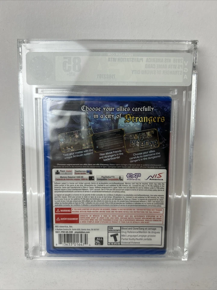 Stranger Of Sword City Sony PlayStation Vita Brand New VGA Graded 85 NM+ - Image 2 of 4