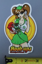 Hook-Ups Skateboard Sexy Anime Girl Scout OG Z87A Vintage Skateboarding STICKER