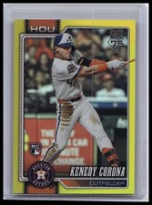 2026 Topps #145 Kenedy Corona Yellow Rainbow Foil #/399