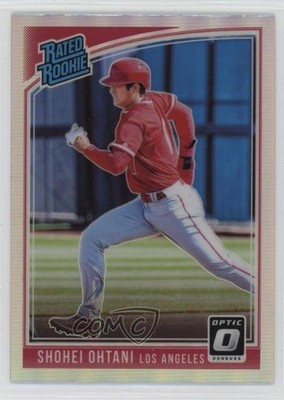2018 Panini Donruss Optic Rated Variation Holo Prizm Shohei Ohtani Rookie RC e6p