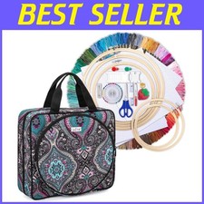 Deluxe Embroidery Kit with Cross Stitch Supplies
