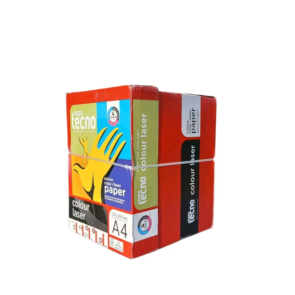 Druckerpapier A4 Inapa Tecno Colour Laser 80 - 280 g/m2 Farblaser Papier weiß