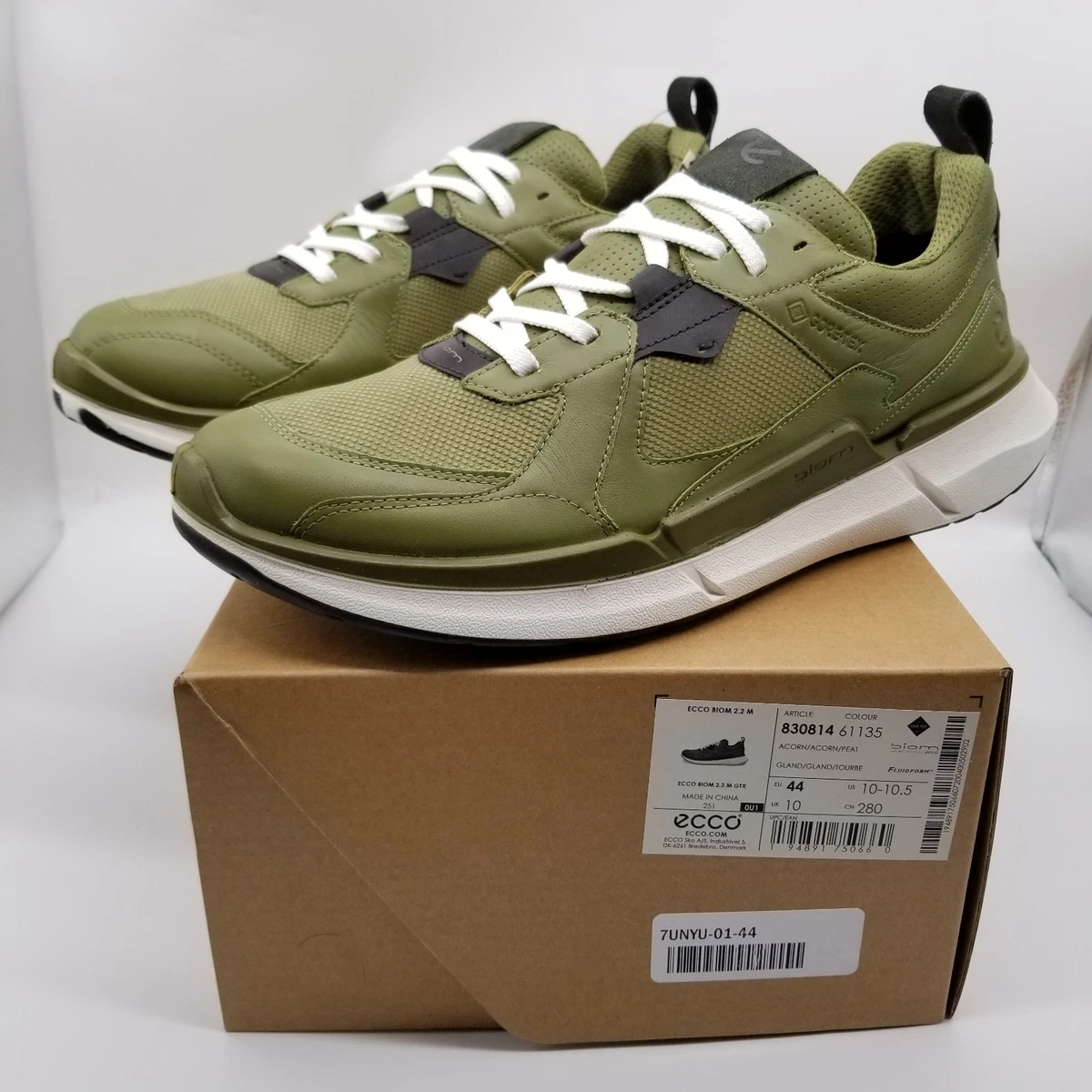 Ecco Biom Shoes 36 Natural Motion US 5 - 5.5 Fjuel Racer Green Performance NWOB Men main image 3