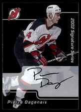 2001-02 Be a Player Signature Series Autographs RC Pierre Dagenais Rookie Auto