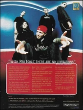Limp Bizkit Wes Borland Sam Rivers DJ Lethal 2000 Pro Tools Digidesign ad print