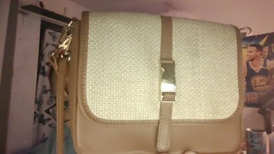 valentina fiore tan handbag